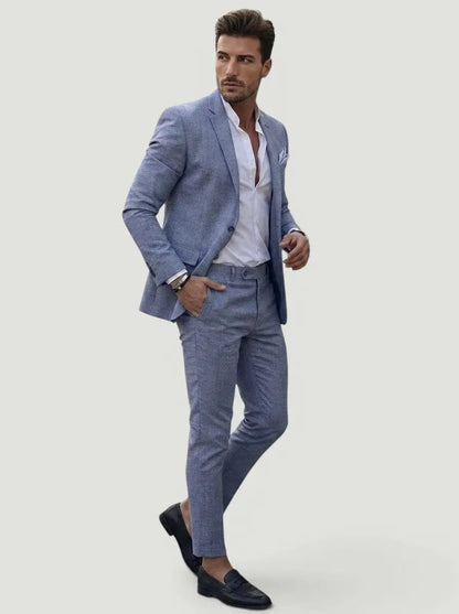 Men's Tailored Two-Piece Wedding Suit | Elegant Formal Attire