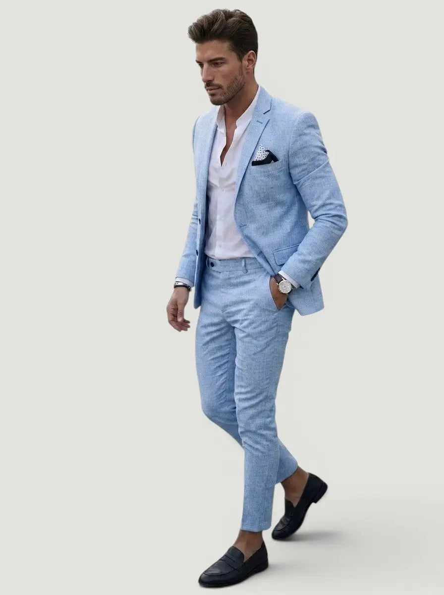 Men's Tailored Two-Piece Wedding Suit | Elegant Formal Attire
