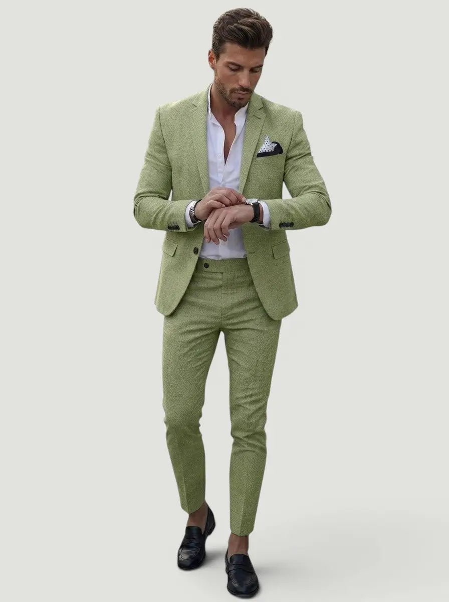 Men's Tailored Two-Piece Wedding Suit | Elegant Formal Attire