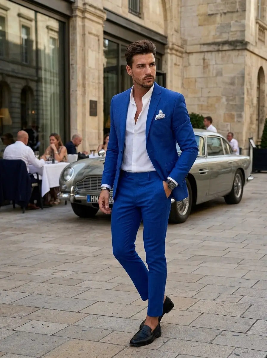 Men's Tailored Two-Piece Wedding Suit | Elegant Formal Attire