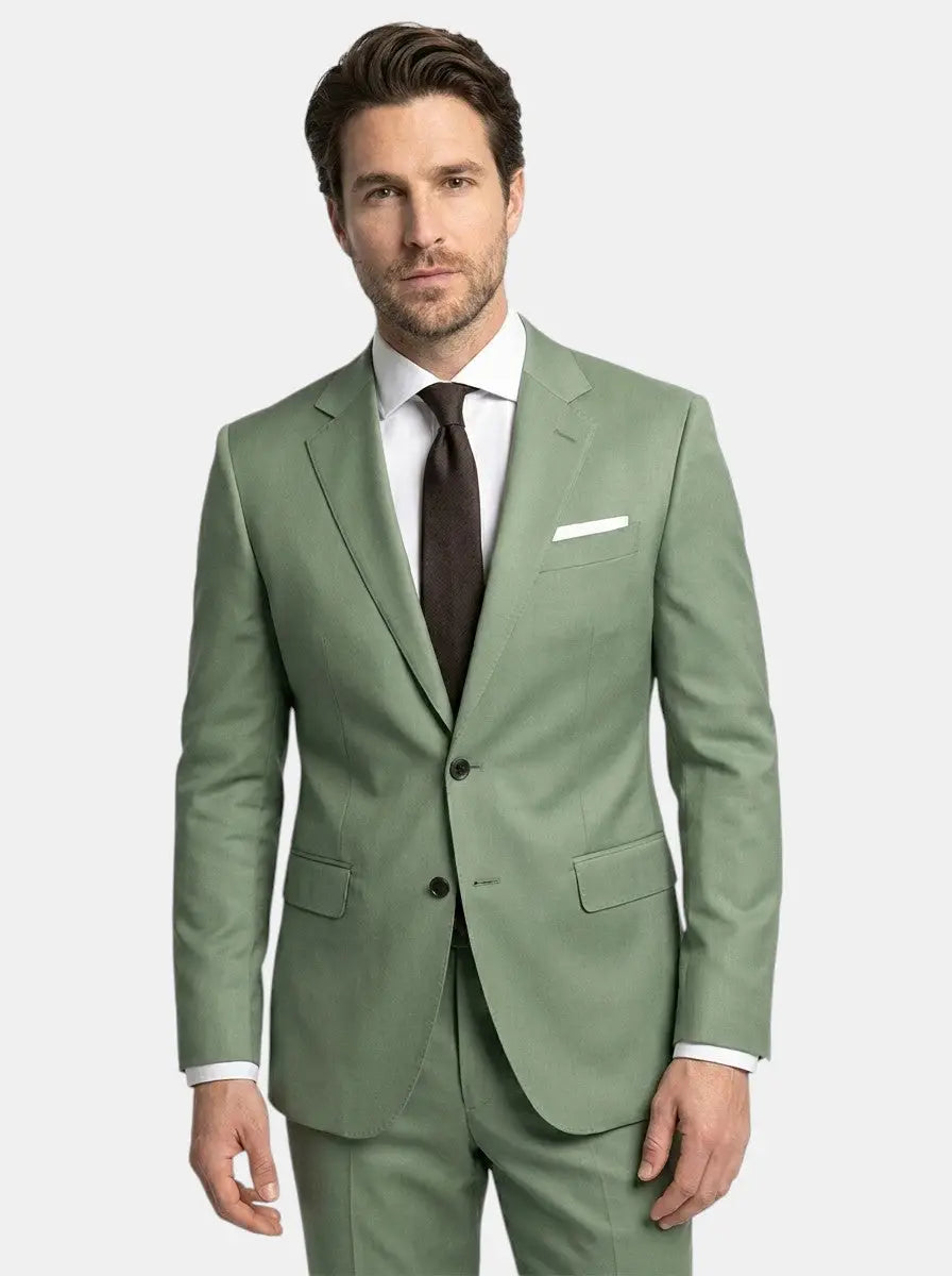Men's Lightweight Fabric Suit | Classic Slim Fit All-Season Attire