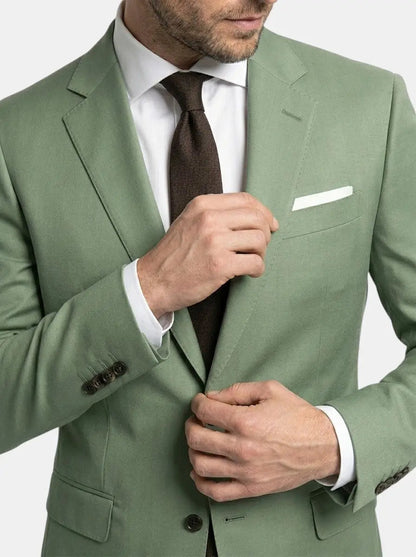 Men's Lightweight Fabric Suit | Classic Slim Fit All-Season Attire