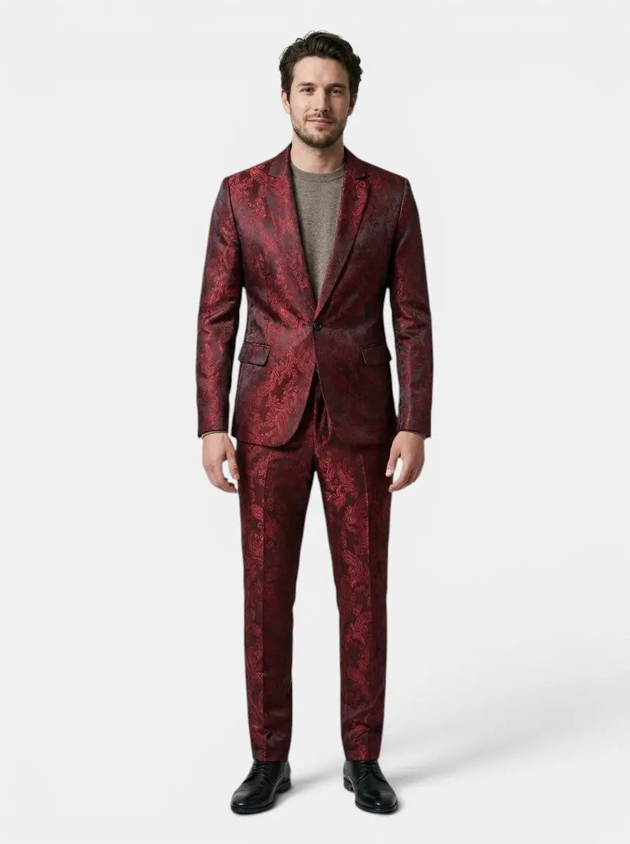 Men's Lightweight Fabric Suit | Elegant Slim-Fit Wedding Outfit for Men