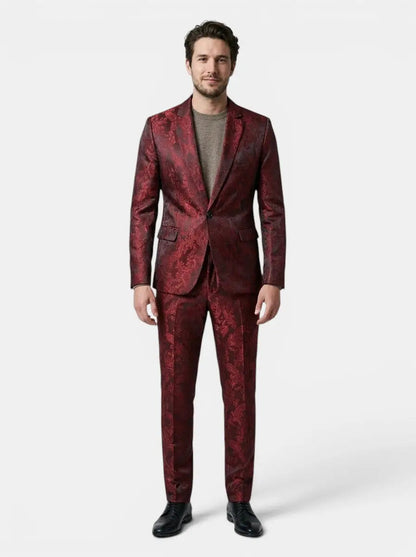 Men's Lightweight Fabric Suit | Elegant Slim-Fit Wedding Outfit for Men