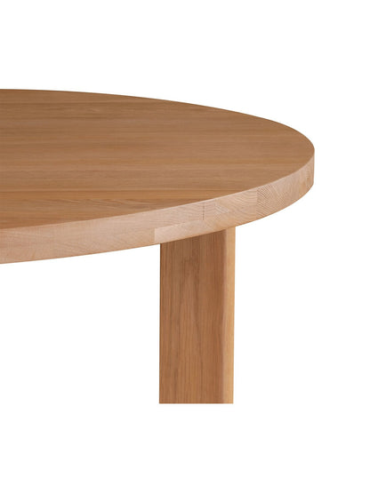 Olav Neutral Wood 120cm Round Dining Table