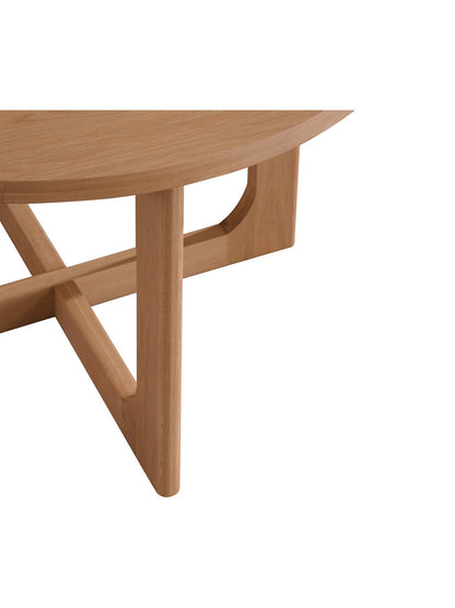 Olav Neutral Wood 120cm Round Dining Table