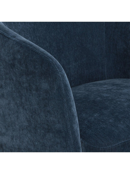 Pellaro Swivel Armchair Blue