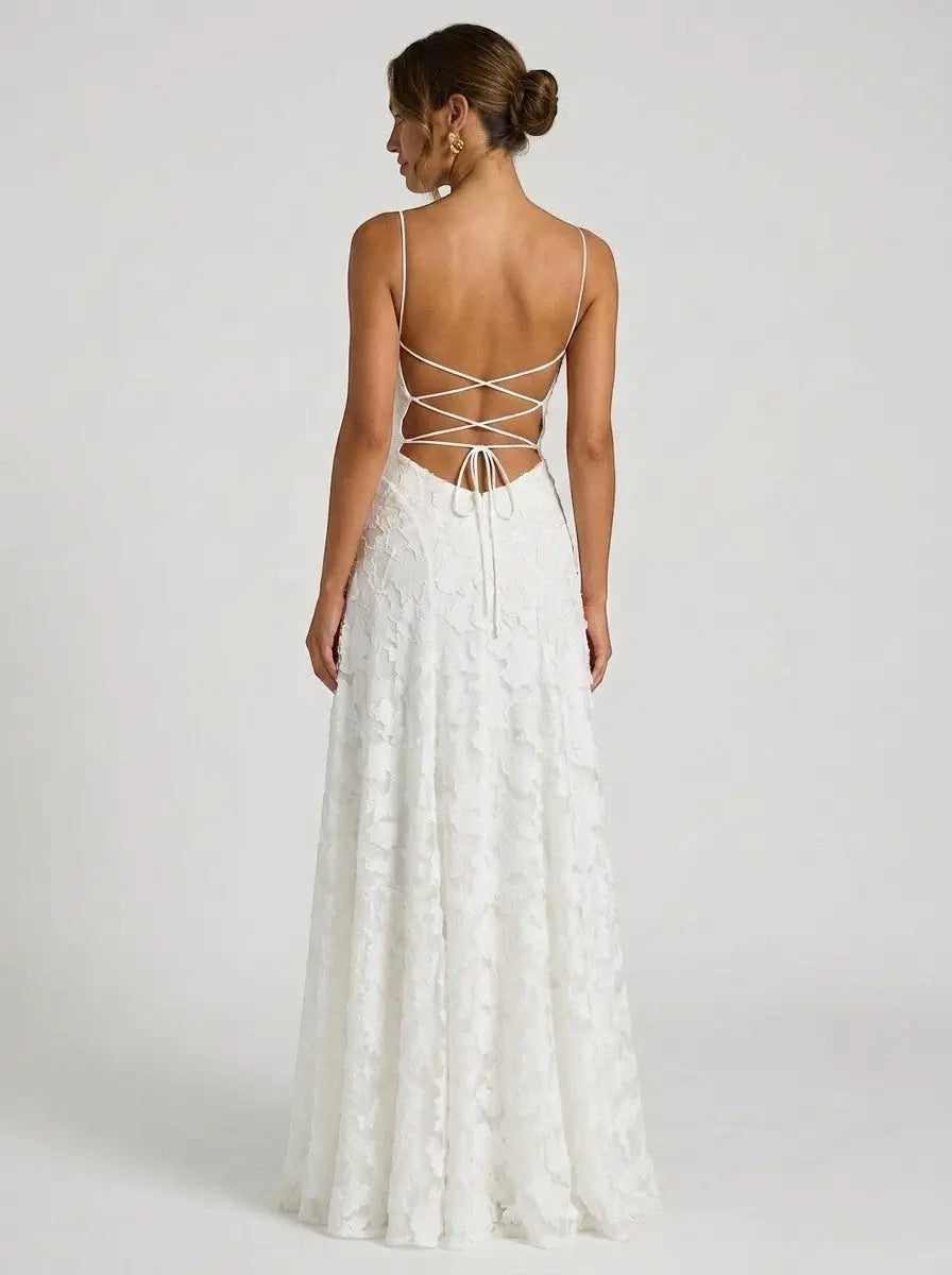 Women's Floral Brocade Maxi Dress | Elegant Structured Formal Evening Gown