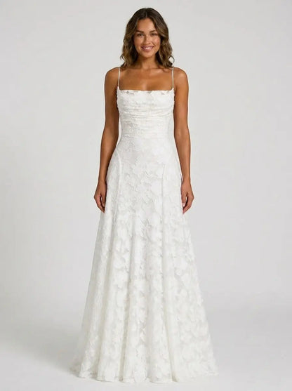 Women's Floral Brocade Maxi Dress | Elegant Structured Formal Evening Gown
