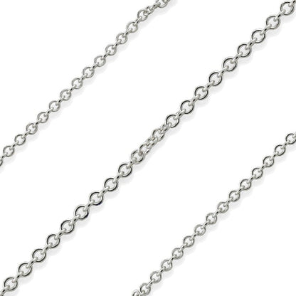 Italian Sterling Silver Necklace — 4 Chain Styles