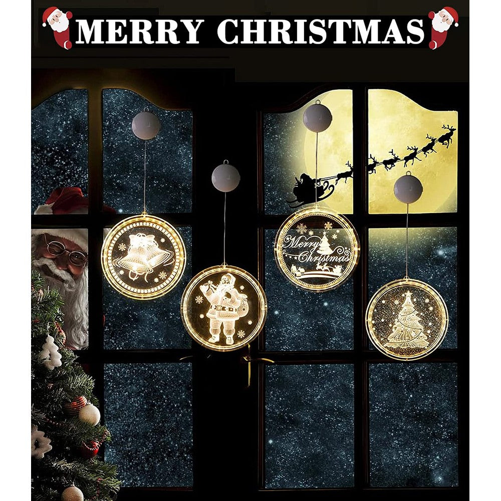 3-Pack 3D Large Christmas LED Hanging Lights
