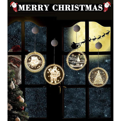 3-Pack 3D Large Christmas LED Hanging Lights