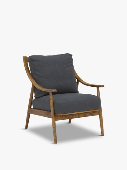 Runa Upholstered Armchair Grey