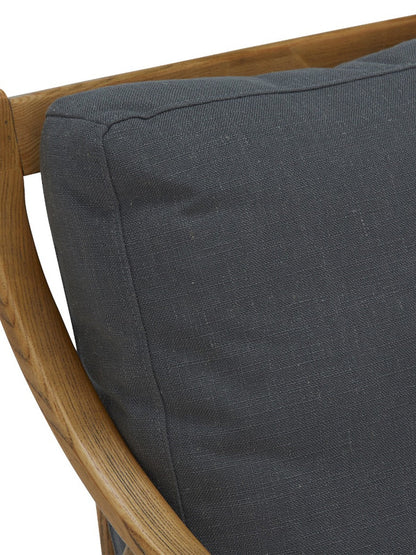 Runa Upholstered Armchair Grey