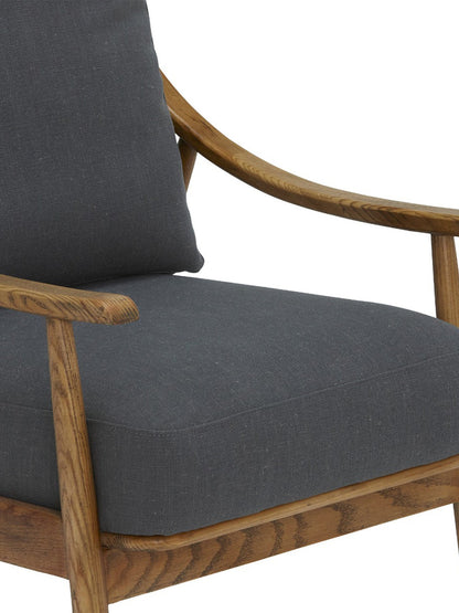 Runa Upholstered Armchair Grey