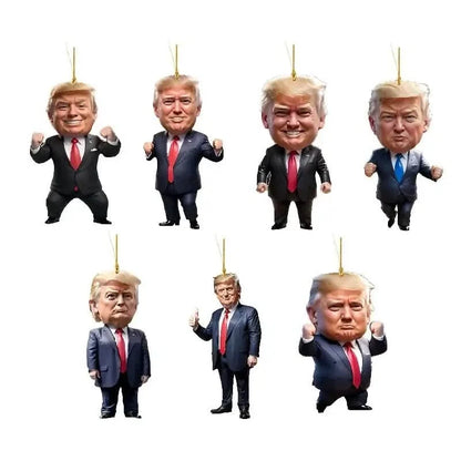 Trump Acrylic Hanging Pendant - 2D Flat Art Decoration