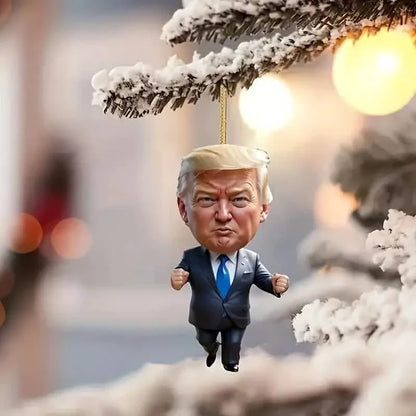 Trump Acrylic Hanging Pendant - 2D Flat Art Decoration