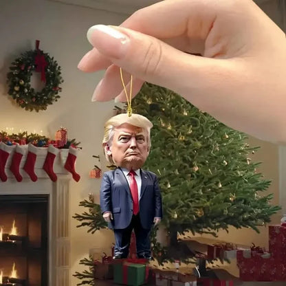 Trump Acrylic Hanging Pendant - 2D Flat Art Decoration