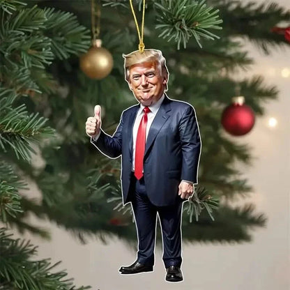 Trump Acrylic Hanging Pendant - 2D Flat Art Decoration