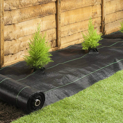 Weed Barrier Landscape Gardening Mat Fabric Woven