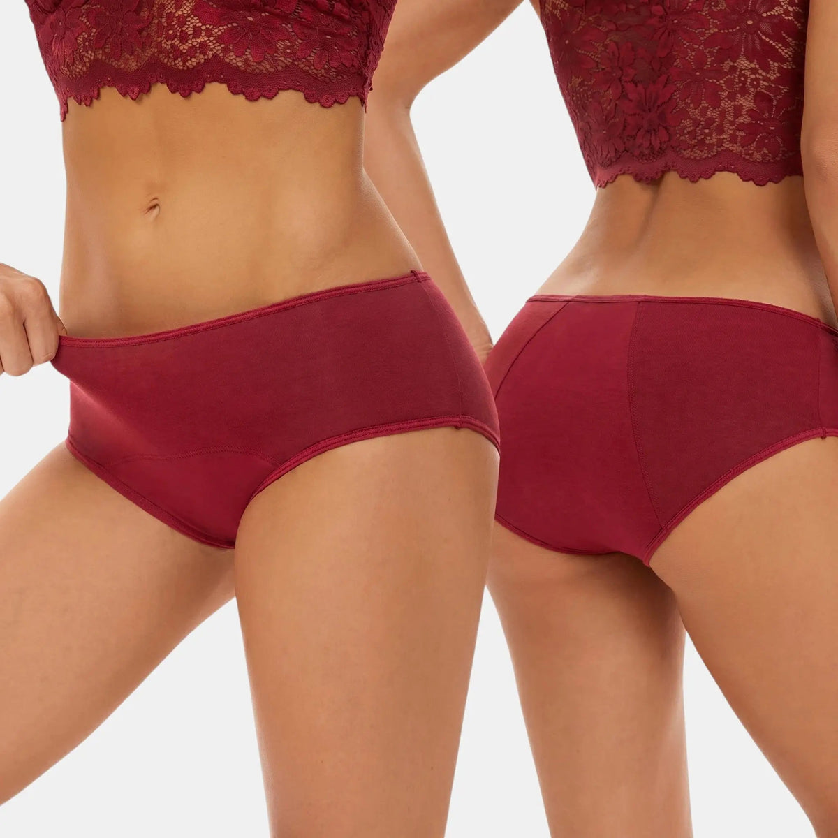 Women's Breathable Cotton Briefs | Comfortable Low-Waist Period Underwear
