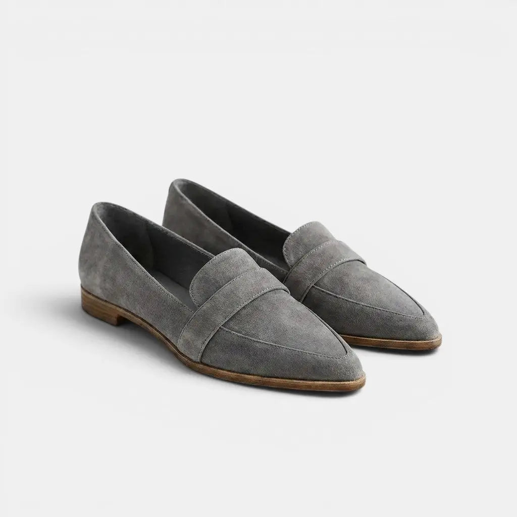 Women's Elegant Leather Loafers | Chic Black Penny Loafers for Everyday Wear