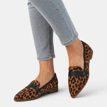 Women's Elegant Leather Loafers | Chic Black Penny Loafers for Everyday Wear