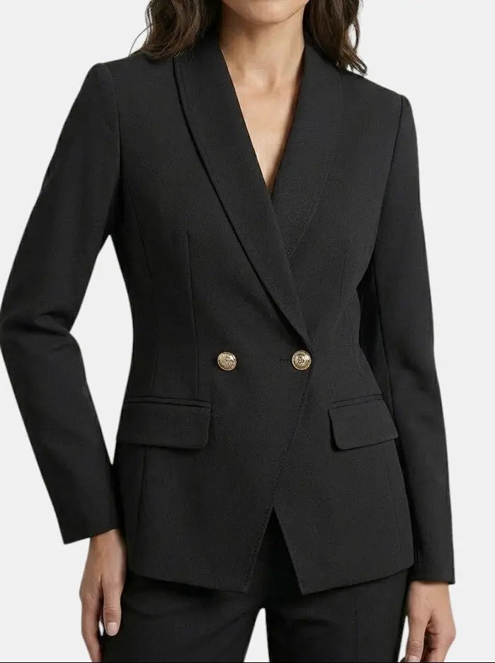 Women's Elegant Tailored Blazer Set | Structured Trousers for Autumn/Winter