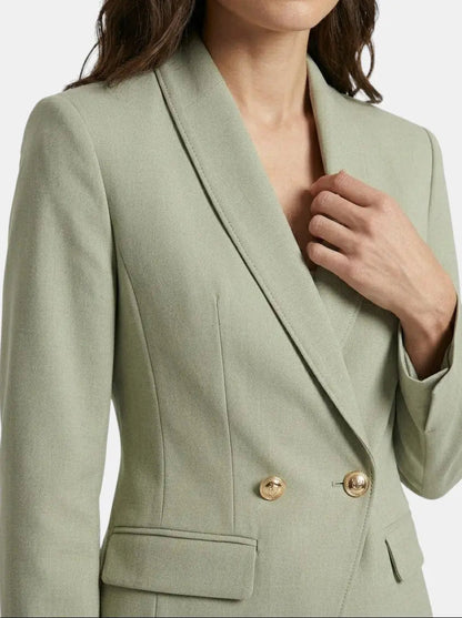 Women's Elegant Tailored Blazer Set | Structured Trousers for Autumn/Winter