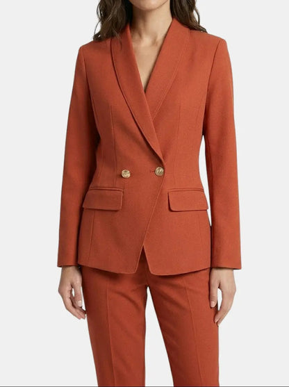 Women's Elegant Tailored Blazer Set | Structured Trousers for Autumn/Winter