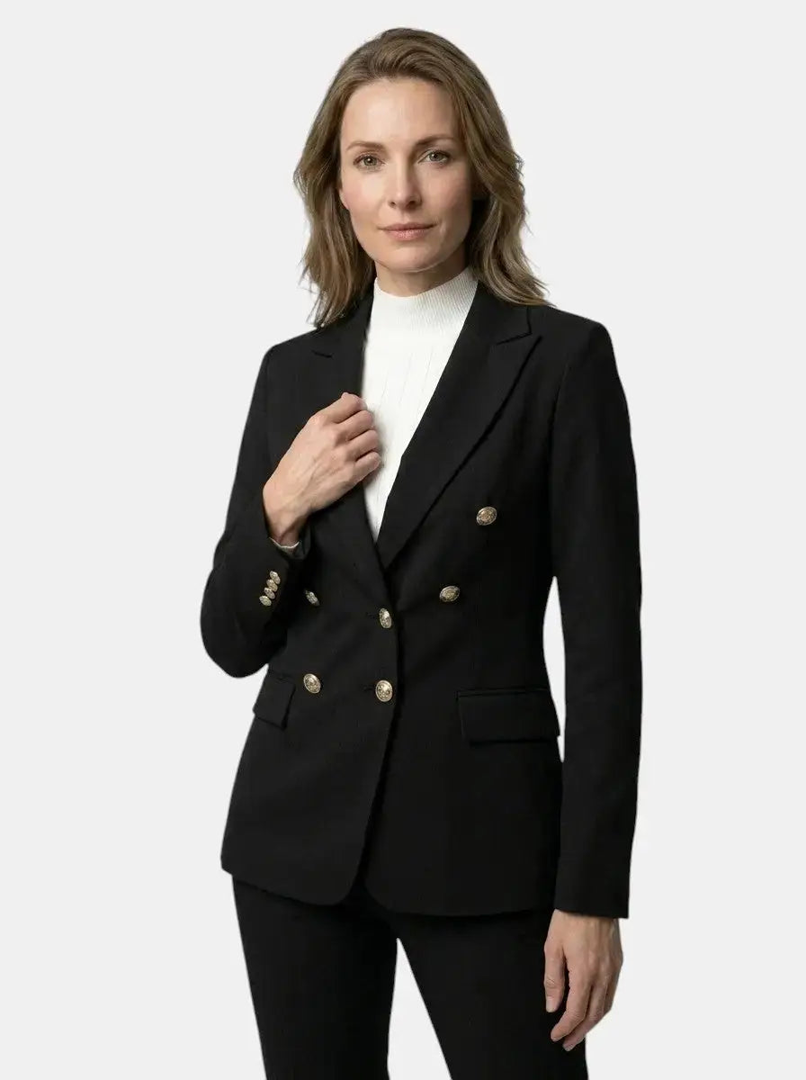Women's Elegant Tailored Blazer Suit Set | Slim Fit Trousers for All Seasons