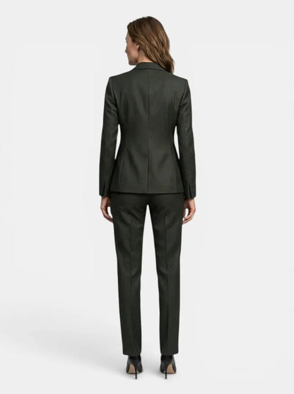 Women's Elegant Three-Piece Suit | Tailored Blazer, Vest & Slim-Fit Trousers | All-Season Stylish Outfit