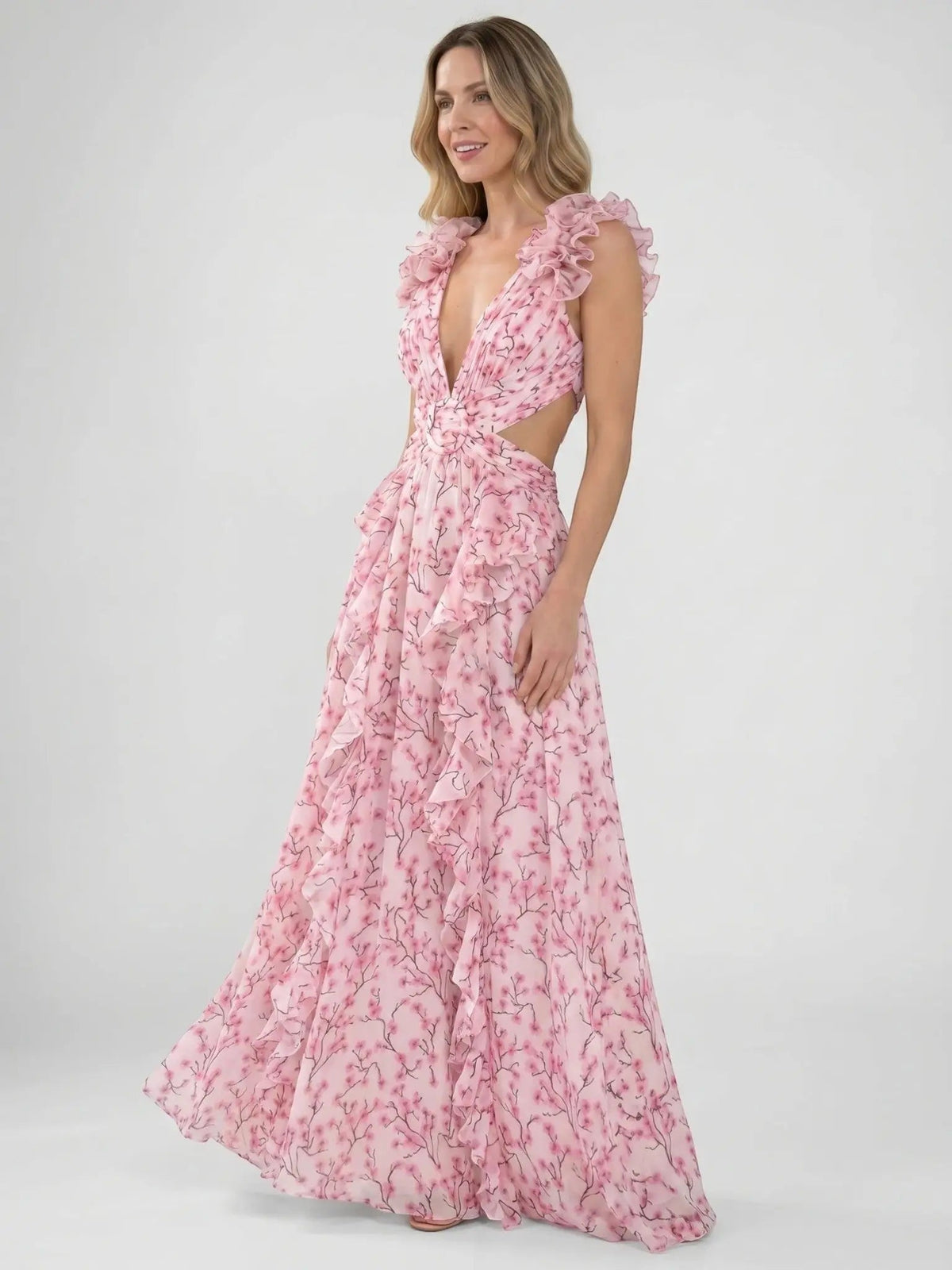 Women's Floral Maxi Dress | Lightweight Sleeveless Summer Gown