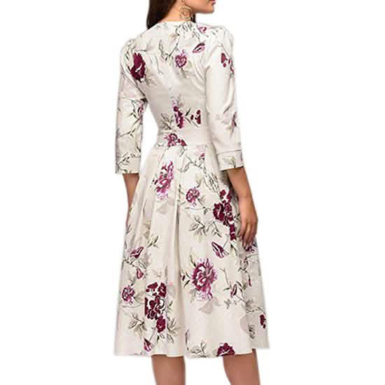 Women's Floral Vintage Dress