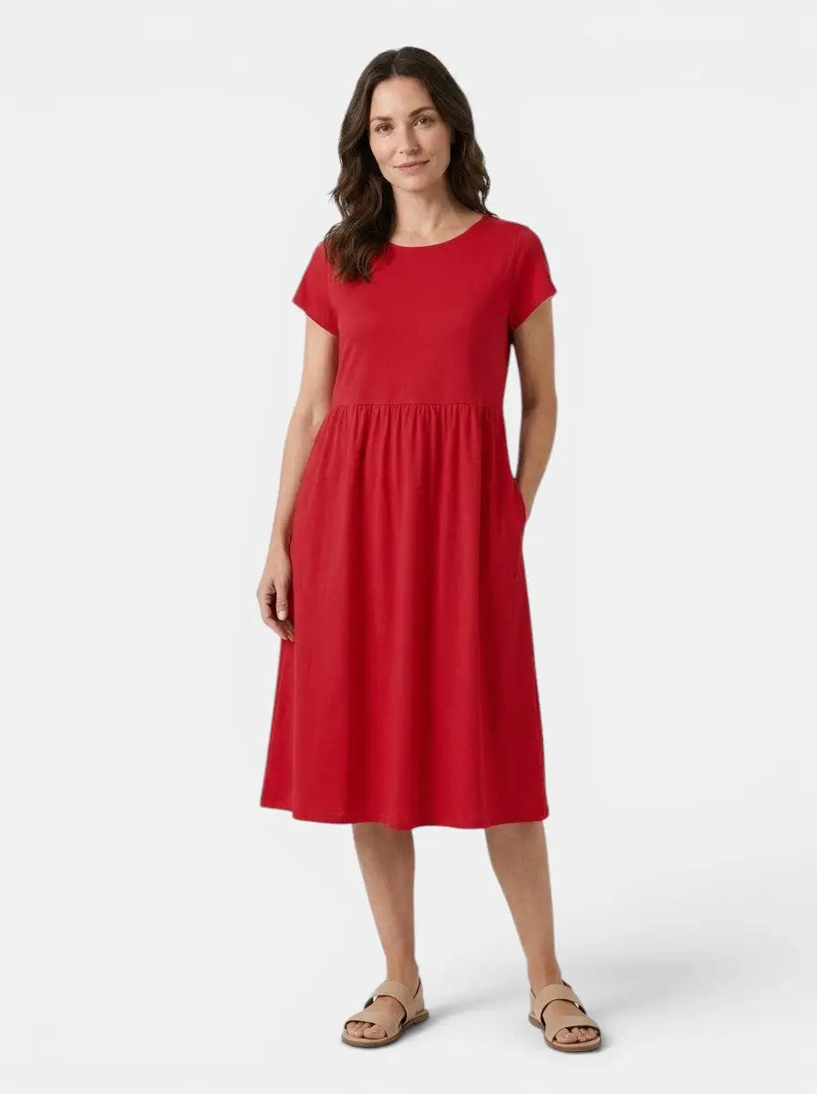 Women's Soft Cotton Summer Dress | Relaxed Fit Casual Everyday Wear