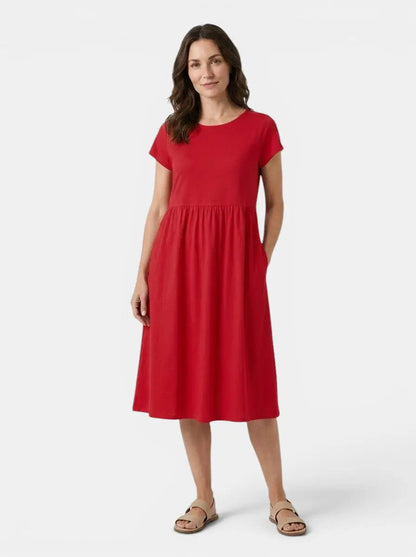 Women's Soft Cotton Summer Dress | Relaxed Fit Casual Everyday Wear