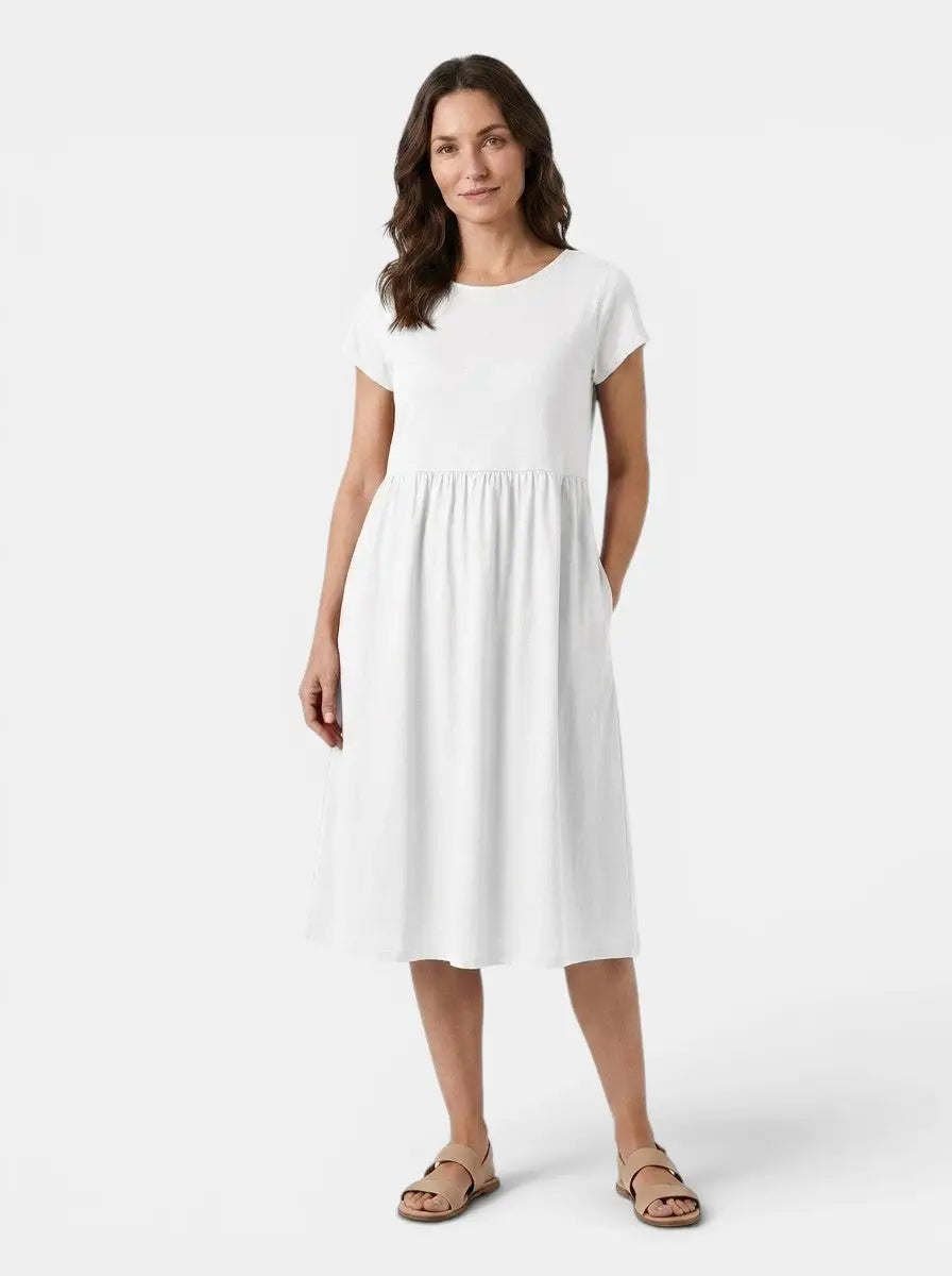 Women's Soft Cotton Summer Dress | Relaxed Fit Casual Everyday Wear