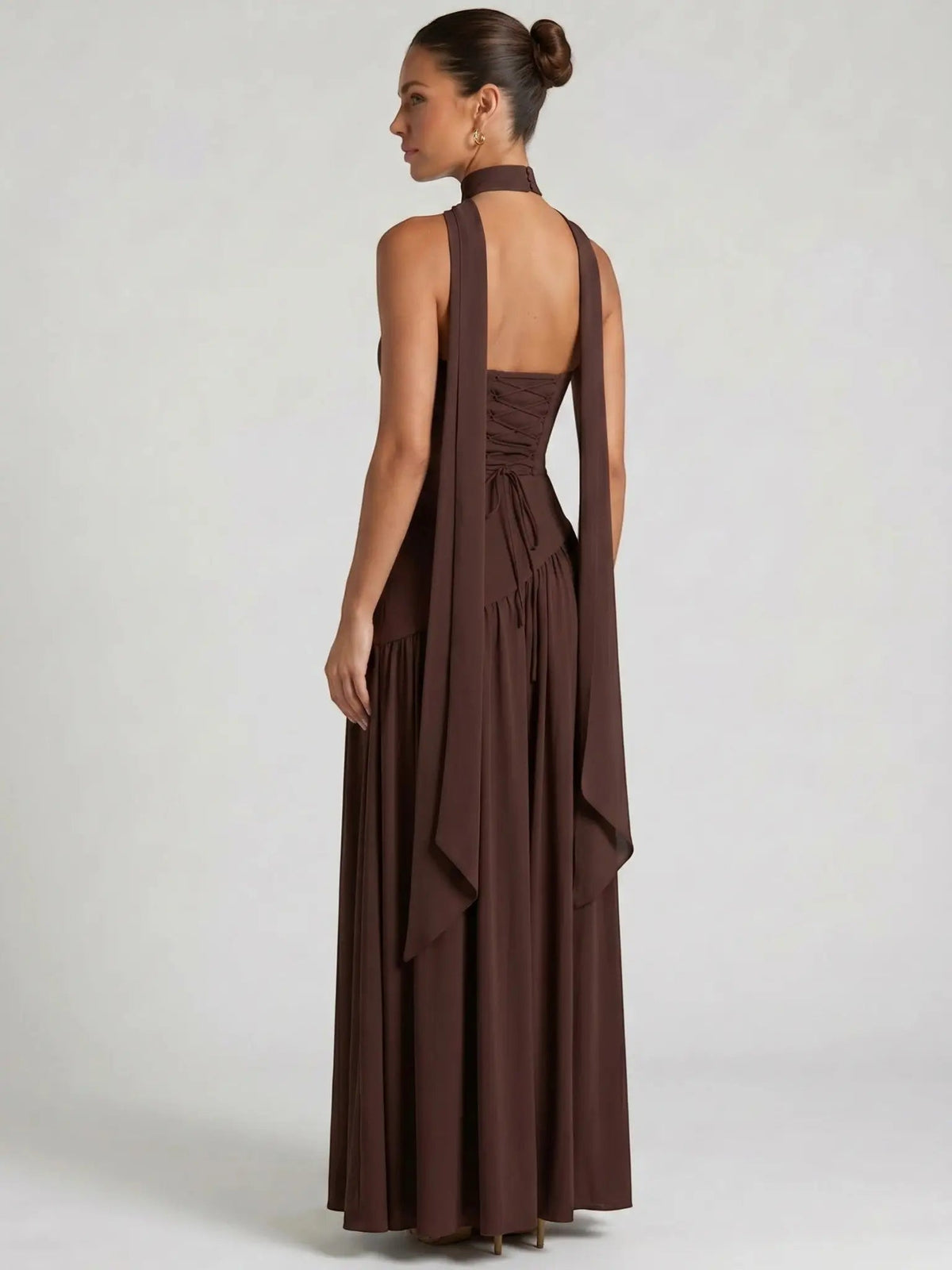 Women's Structured Cocktail Dress | Elegant Strapless High Slit Design