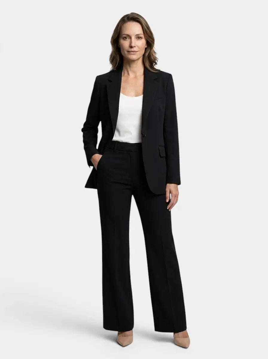 Women's Tailored Blazer and Trousers Suit | Elegant All-Season Two-Piece Set