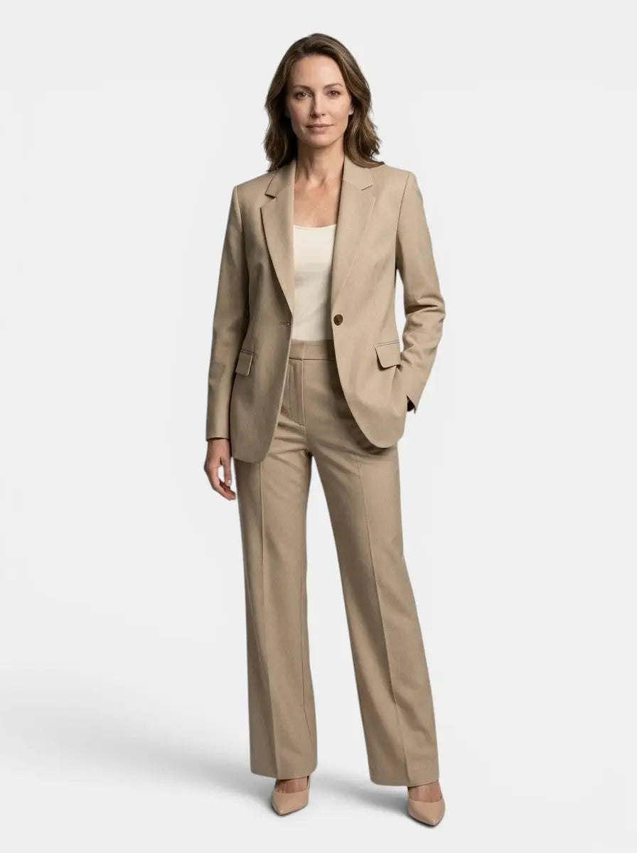 Women's Tailored Blazer and Trousers Suit | Elegant All-Season Two-Piece Set
