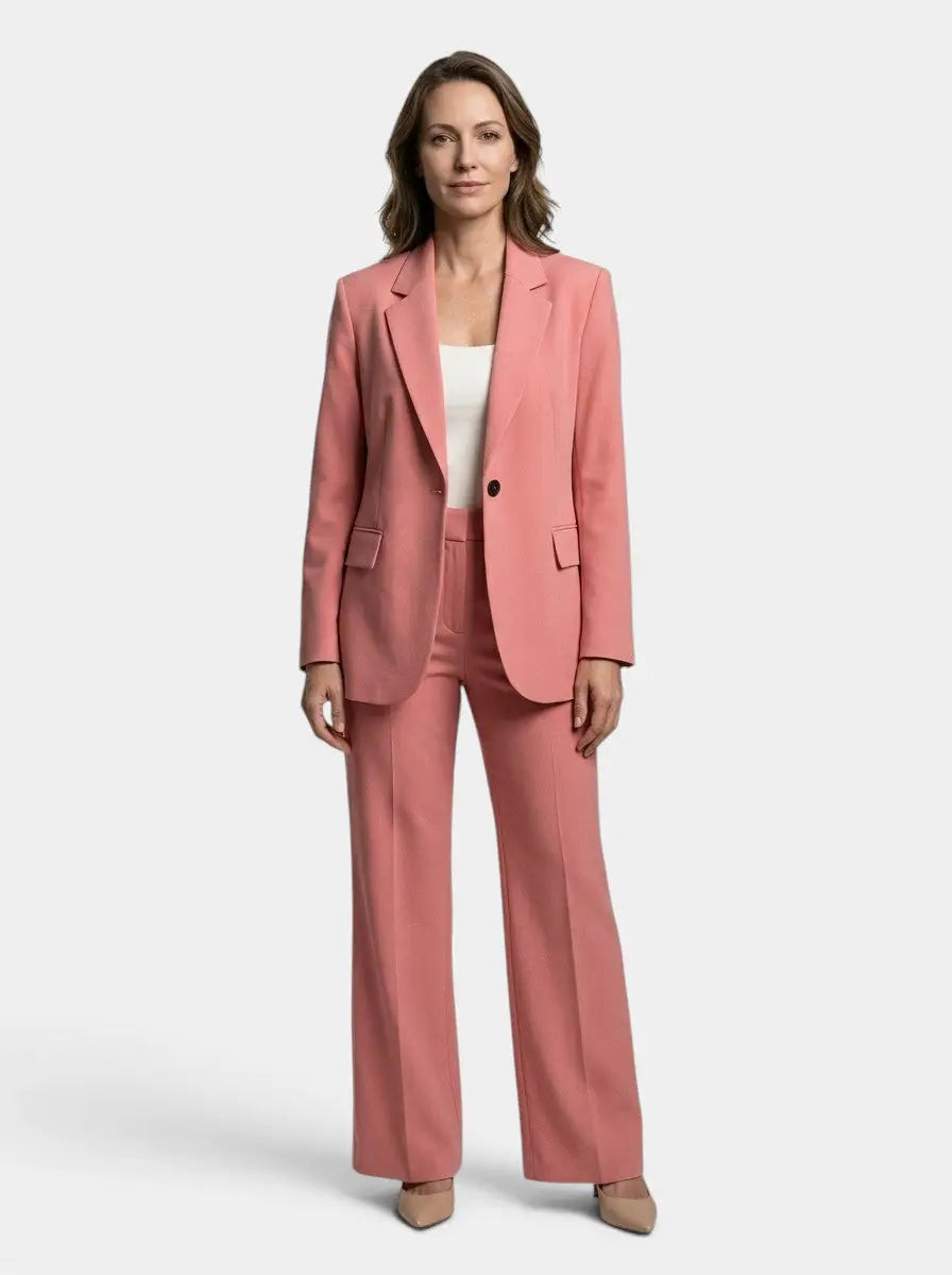 Women's Tailored Blazer and Trousers Suit | Elegant All-Season Two-Piece Set
