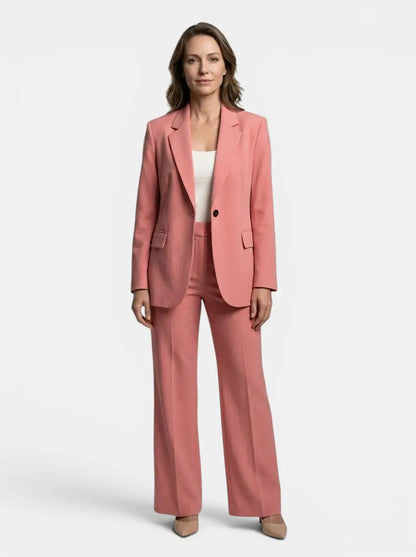 Women's Tailored Blazer and Trousers Suit | Elegant All-Season Two-Piece Set