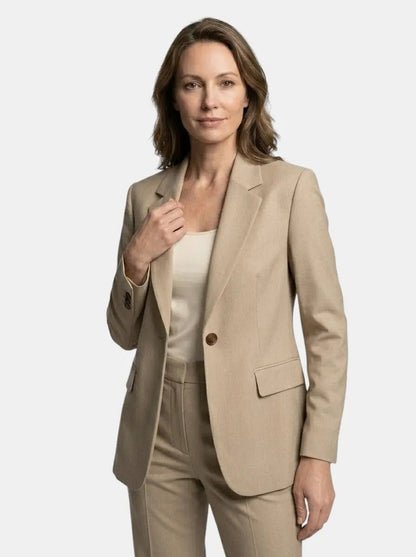Women's Tailored Blazer and Trousers Suit | Elegant All-Season Two-Piece Set